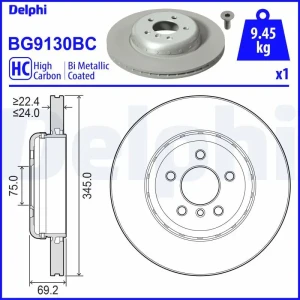 Tarcza hamulcowa BMW 5 F07 DELPHI
