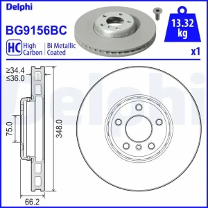Tarcza hamulcowa BMW 5 F10 DELPHI