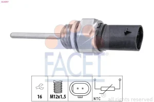 2.0 TDI AUDI A5 B8 Czujnik, temperatura spalin FACET