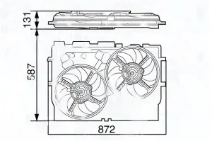 Wentylator chłodnicy FIAT DUCATO 120, 130, 150, 110, 160, 140, 100 MAGNETI MARELLI
