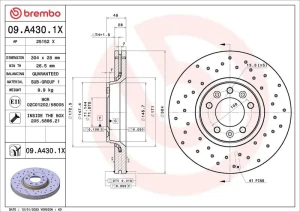 Tarcza hamulcowa TOYOTA PROACE BREMBO