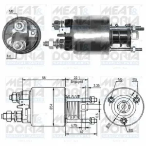 1.2 16V FIAT MAREA Włącznik elektromagnetyczny, rozrusznik MEAT & DORIA