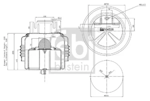 Mieszek, klimatyzacja VOLVO FM III FEBI BILSTEIN