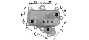 AL3152 AVA QUALITY COOLING Chłodnica oleju, olej silnikowy
