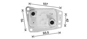 2.0 TDCi Chłodnica oleju, olej silnikowy FORD FOCUS III AVA QUALITY COOLING