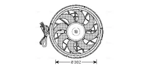 Wentylator, chłodzenie silnika VOLVO 850 Kombi (855) T5, 2.0, 2.4, 2.4 AWD AVA QUALITY COOLING