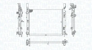 1.5 dCi RENAULT KANGOO I Chłodnica wody MAGNETI MARELLI