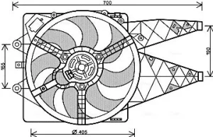 FT7567 AVA QUALITY COOLING Wentylator, chłodzenie silnika