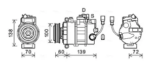 VNAK382 AVA QUALITY COOLING Kompresor, klimatyzacja