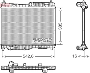 1.5, 1.0, 1.5 TDCi FORD TRANSIT Chłodnica, układ chłodzenia silnika DENSO