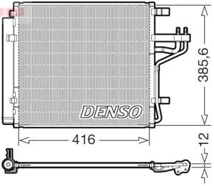 1.0 LPG, 1.0, 1.2 Skraplacz, klimatyzacja KIA PICANTO III DENSO