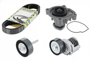 1.6 16V Pompa wodna + zestaw paska klinowego wielorowkowego SEAT IBIZA 3 SNR