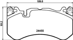 8DB 355 039-931 HELLA Zestaw klocków hamulcowych, hamulce tarczowe