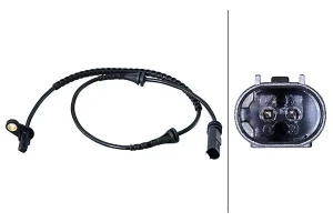 Czujnik, prędkość obrotowa koła BMW X3 G02 F98 ATE 24.0710-2142.3