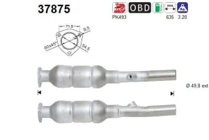 1.6 16V, 1.4 16V Katalizator SEAT TOLEDO 2 AS