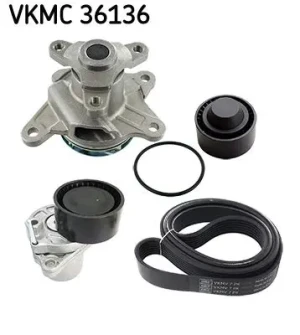 1.6 dCi Pompa wodna + zestaw paska klinowego wielorowkowego RENAULT KOLEOS II SKF