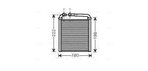 Wymiennik ciepła, ogrzewanie wnętrza SKODA SUPERB II Kombi (3T5) AVA QUALITY COOLING