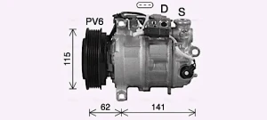 CLA 180 MERCEDES-BENZ CLA C117 Kompresor, klimatyzacja AVA QUALITY COOLING