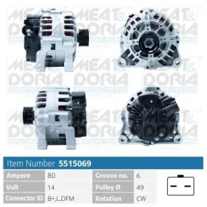 1.6 16V, 1.6 i, 1.9 D, 1.4 i CITROËN XSARA Alternator