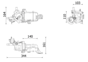 1.6 D Chłodnica, recyrkulacja spalin FIAT TALENTO MAHLE