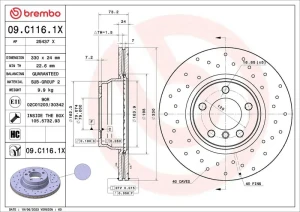 Tarcza hamulcowa BMW 3 F31 BREMBO