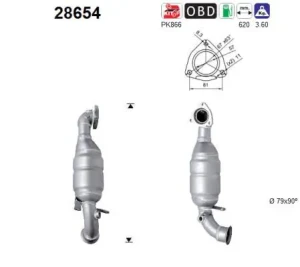 1.6 16V Katalizator CITROËN C4 GRAND PICASSO I (UA_) AS