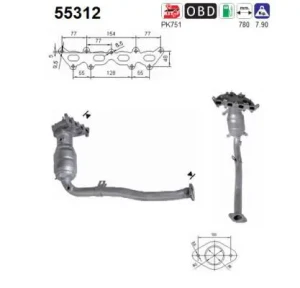 1.4 16V Katalizator FIAT STILO AS