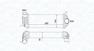 1.5 dCi RENAULT KANGOO Chłodnica powietrza doładowującego MAGNETI MARELLI