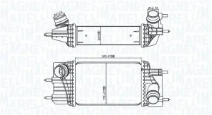 1.5 dCi NISSAN NV201 Chłodnica powietrza doładowującego MAGNETI MARELLI