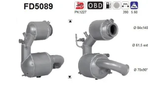Cooper D, One D, Cooper SD MINI COUNTRYMAN I Filtr sadzy / filtr cząstek stałych, układ wydechowy AS