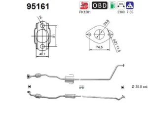 1.0 VVTi Katalizator TOYOTA AYGO II AS