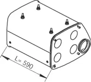 49381 DINEX Tłumik środkowy
