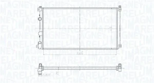 dCi 80, dCi 150, dCi 120, dCI 90, dCi 100 NISSAN INTERSTAR Chłodnica, układ chłodzenia silnika MAGNETI MARELLI