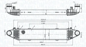 351319206250 MAGNETI MARELLI Chłodnica powietrza doładowującego