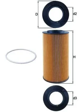 OX 434D MAHLE Filtr oleju
