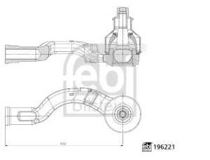 Końcówka drążka kierowniczego poprzecznego CITROËN C4 III FEBI BILSTEIN