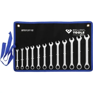 BRTBT013112 KS TOOLS Brilliant tools zestaw kluczy oczkowych z grzechotką 8-19mm 12szt. bt013112