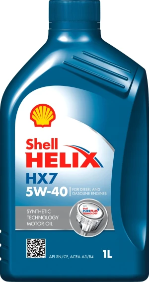 HELIX HX7 5W40 1L SHELL Shell helix hx7 5w-40 1l syntetyczny olej silnikowy 550070318