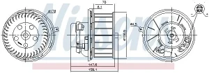87643 NISSENS Wentylator wewnętrzny