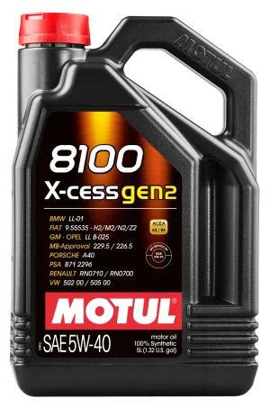 109776 MOTUL 8100 x-cess gen2 5w-40 5l olej syntetyczny