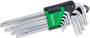 GAAL0919 TOPTUL Zestaw kluczy trzpieniowych torx 9 szt.