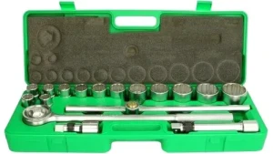 GCAI1702 TOPTUL Zestaw nasadek 3/4" z grzechotką 17szt
