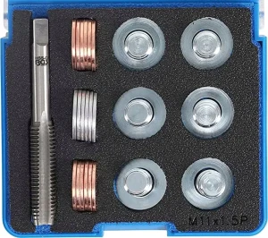 00XWB7 BGS TECHNIC Bgs 153 zestaw do naprawy gwintów spustu oleju m11 x 1,5 mm