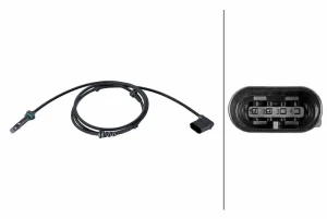 6PU 358 216-671 HELLA Czujnik, prędkość obrotowa koła