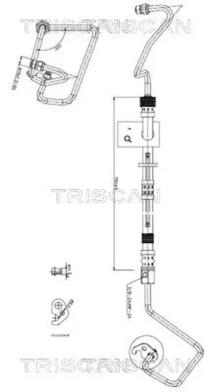 8516 16026 TRISCAN Wąż hydrauliczny, system kierowania