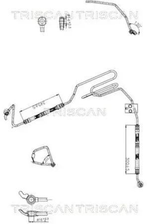 8516 29043 TRISCAN Wąż hydrauliczny, system kierowania