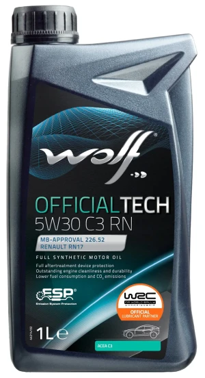 01BKXP WOLF Wolf officialtech 5w-30 c3 rn olej silnikowy syntetyczny 1l