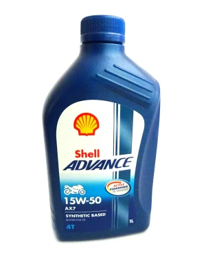 15W50 ADV AX7 4T 1L SHELL Shell advance ax7 15w-50 półsyntetyczny olej motocyklowy 4t 1l