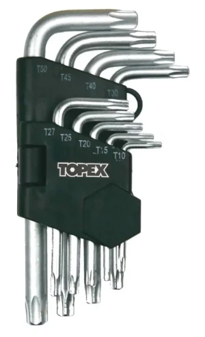 35D960 TOPEX TOPEX Topex klucze torx t10-t50, 9 szt. - zestaw kluczy imbusowych 35d960