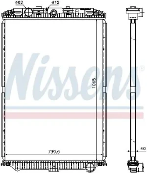 614470 NISSENS Chłodnica wody
